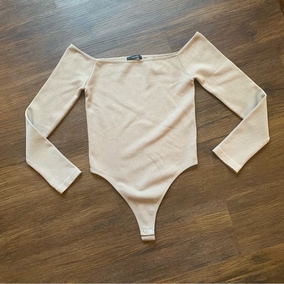 Forever 21 Stretchy Ribbed Knit Thong Bodysuit - Picture 2 of 7